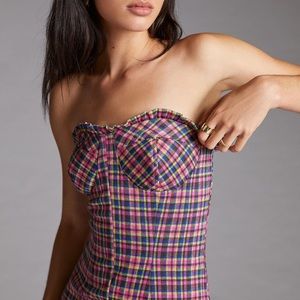 Anthropologie Eva Franco Plaid Jumpsuit